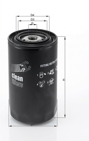 Filtro nafta clean dn 258 / FN0004V