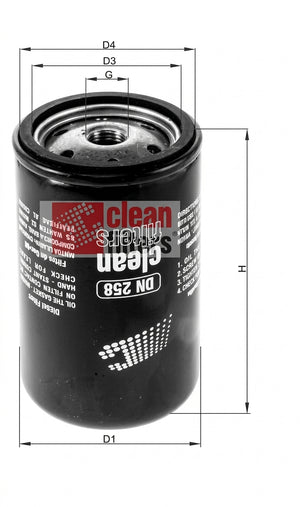 Filtro nafta fn0036V - clean dn 256