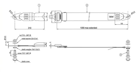 Sedile top molleggio pneumatico con anti-shock con cintura