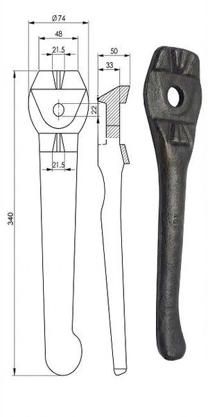 Dente rototerra lely reflex - Verso: DX