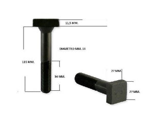 Bullone per mazza 18x115 c/dado autobloccante - T.Q.